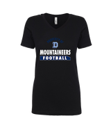 Dallas Mountaineers HS Football Property - Womens Vneck