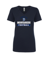 Dallas Mountaineers HS Football Property - Womens Vneck