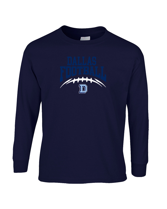 Dallas Mountaineers HS Football School Football - Cotton Longsleeve