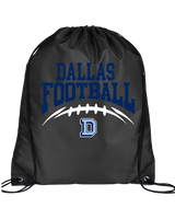 Dallas Mountaineers HS Football School Football - Drawstring Bag