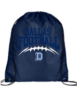 Dallas Mountaineers HS Football School Football - Drawstring Bag