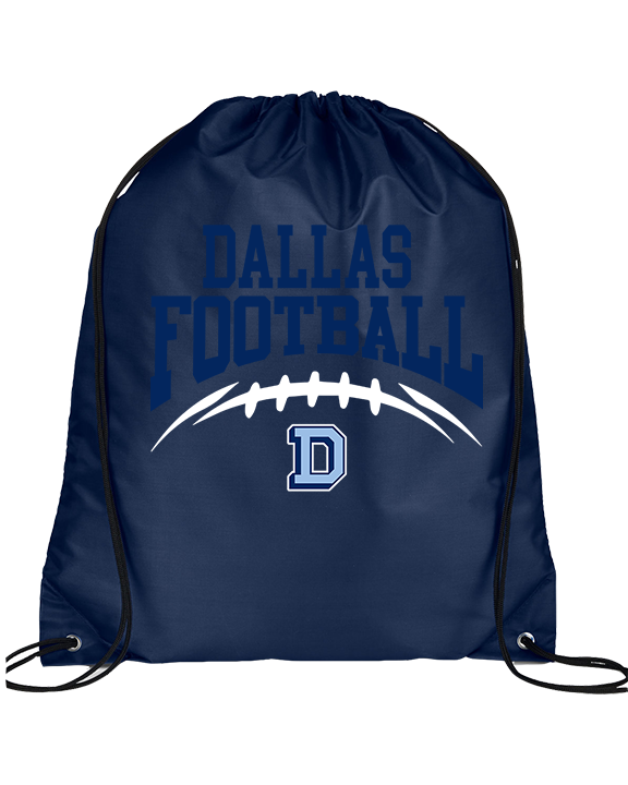 Dallas Mountaineers HS Football School Football - Drawstring Bag