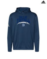 Dallas Mountaineers HS Football School Football - Mens Adidas Hoodie