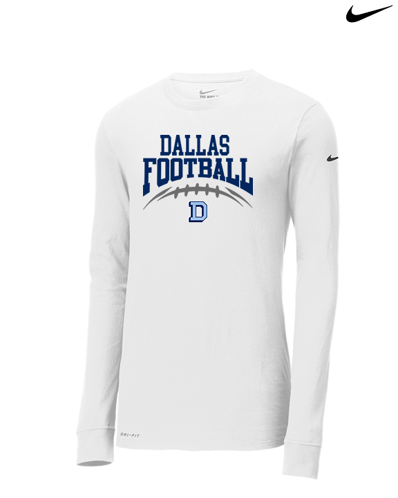 Dallas Mountaineers HS Football School Football - Mens Nike Longsleeve