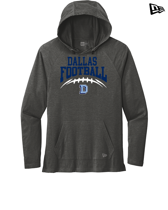 Dallas Mountaineers HS Football School Football - New Era Tri-Blend Hoodie