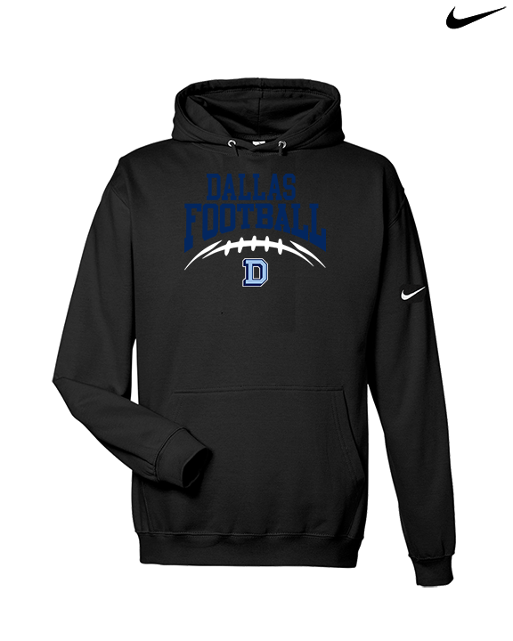 Dallas Mountaineers HS Football School Football - Nike Club Fleece Hoodie