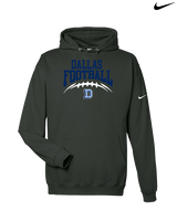 Dallas Mountaineers HS Football School Football - Nike Club Fleece Hoodie