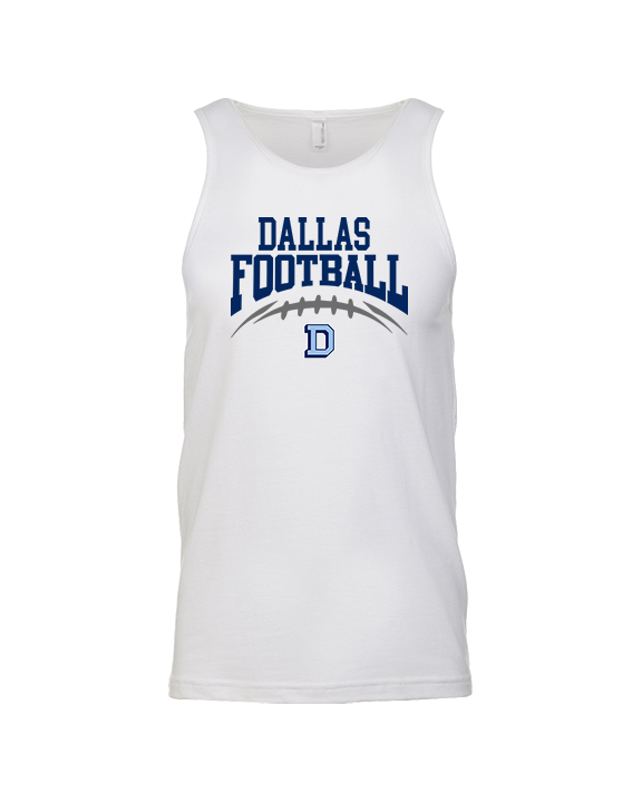 Dallas Mountaineers HS Football School Football - Tank Top