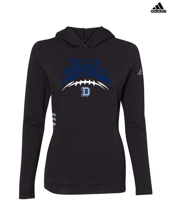 Dallas Mountaineers HS Football School Football - Womens Adidas Hoodie