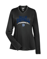 Dallas Mountaineers HS Football School Football - Womens Performance Longsleeve