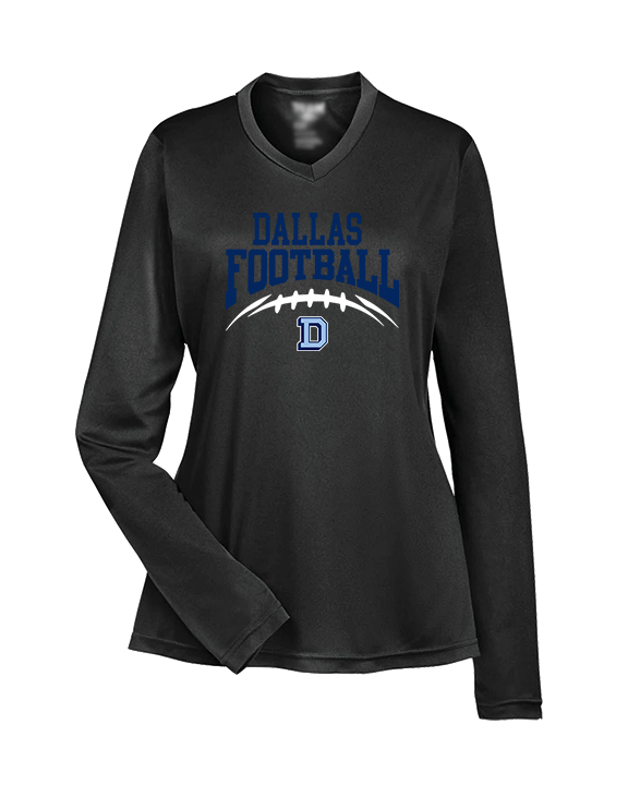 Dallas Mountaineers HS Football School Football - Womens Performance Longsleeve