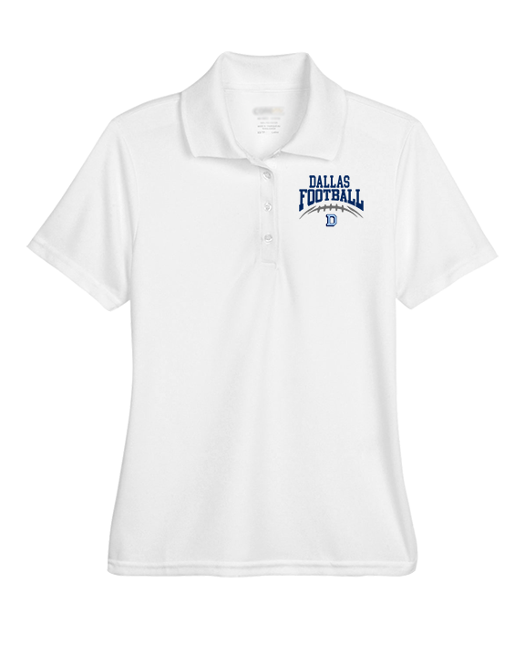 Dallas Mountaineers HS Football School Football - Womens Polo