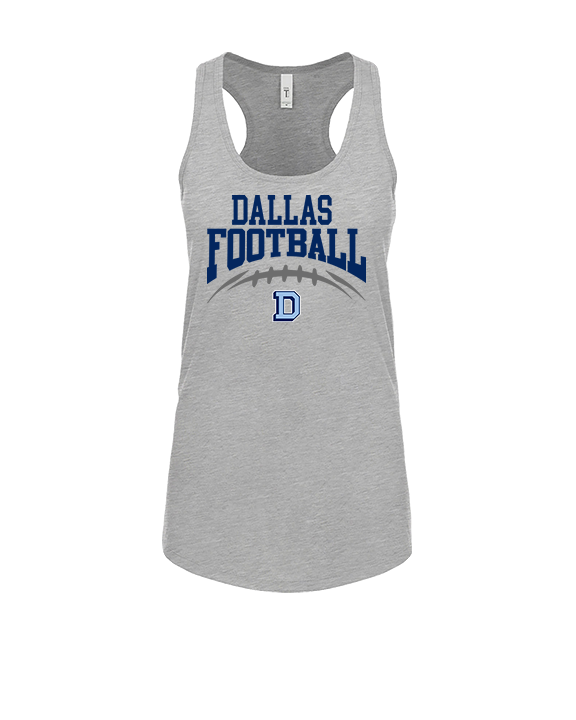 Dallas Mountaineers HS Football School Football - Womens Tank Top
