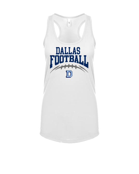 Dallas Mountaineers HS Football School Football - Womens Tank Top