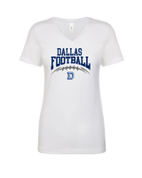 Dallas Mountaineers HS Football School Football - Womens Vneck