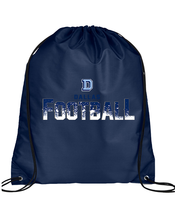 Dallas Mountaineers HS Football Splatter - Drawstring Bag