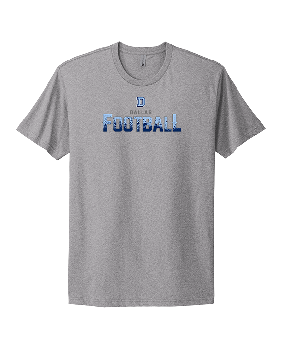 Dallas Mountaineers HS Football Splatter - Mens Select Cotton T-Shirt