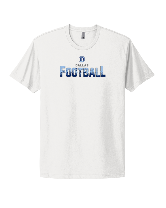 Dallas Mountaineers HS Football Splatter - Mens Select Cotton T-Shirt