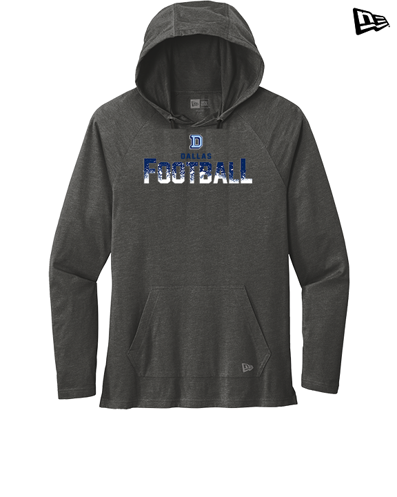 Dallas Mountaineers HS Football Splatter - New Era Tri-Blend Hoodie
