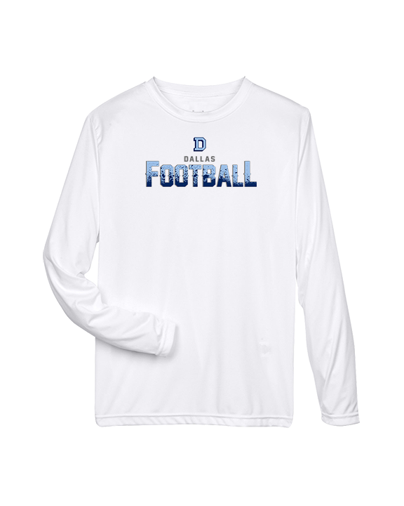 Dallas Mountaineers HS Football Splatter - Performance Longsleeve