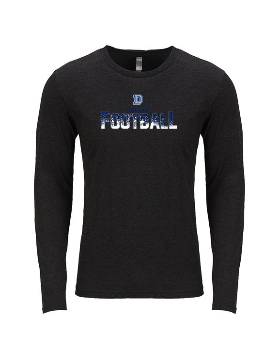 Dallas Mountaineers HS Football Splatter - Tri-Blend Long Sleeve