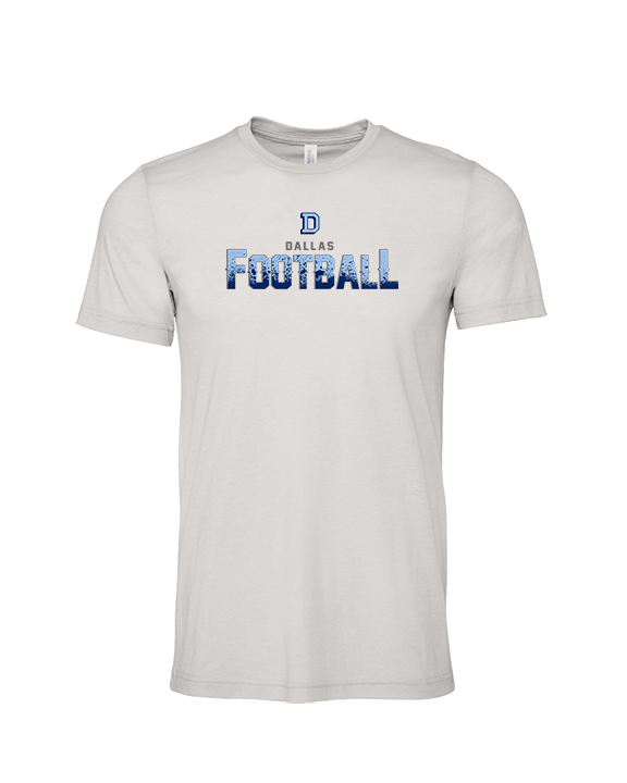 Dallas Mountaineers HS Football Splatter - Tri-Blend Shirt