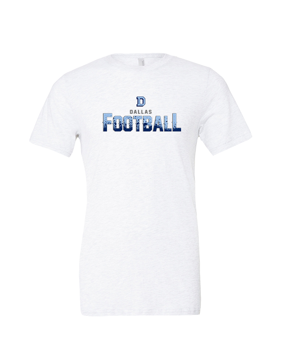 Dallas Mountaineers HS Football Splatter - Tri-Blend Shirt