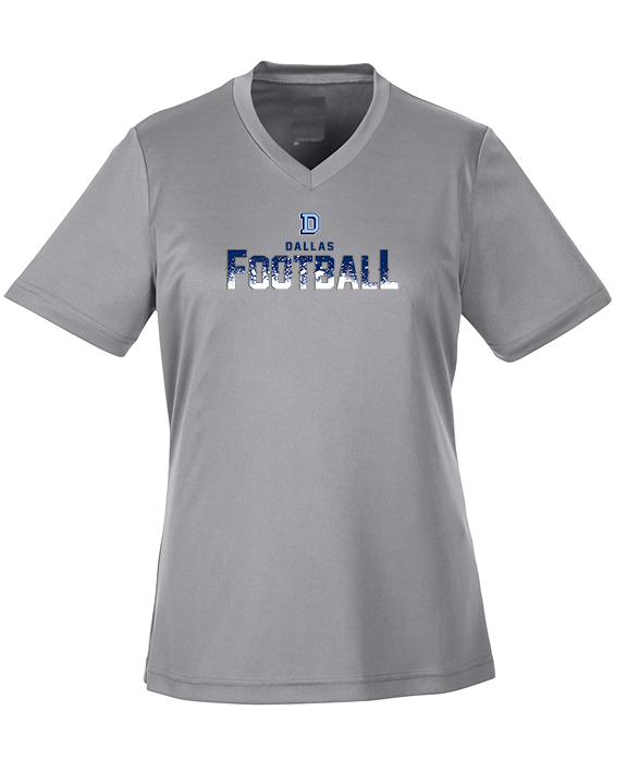 Dallas Mountaineers HS Football Splatter - Womens Performance Shirt