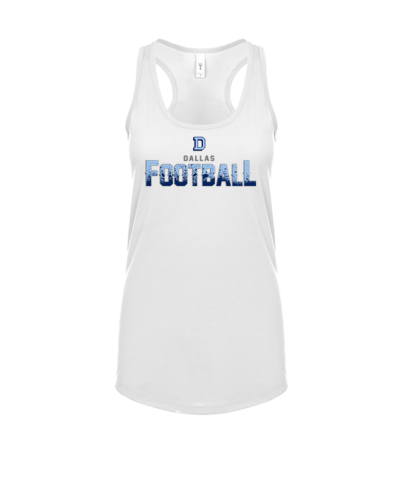 Dallas Mountaineers HS Football Splatter - Womens Tank Top