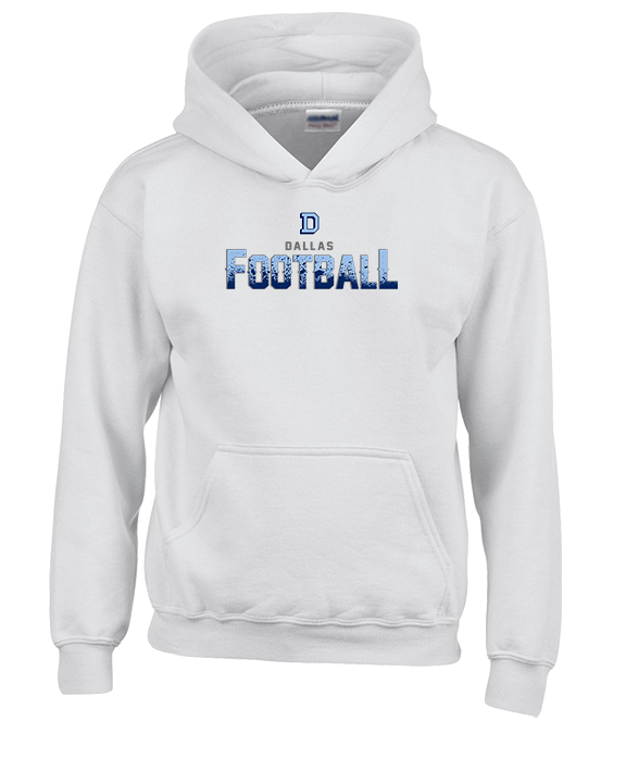 Dallas Mountaineers HS Football Splatter - Youth Hoodie
