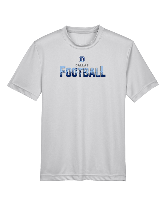 Dallas Mountaineers HS Football Splatter - Youth Performance Shirt