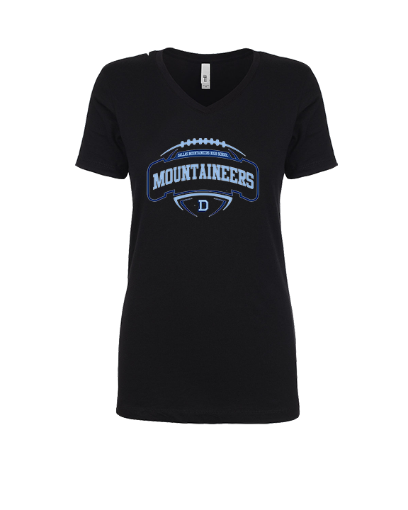 Dallas Mountaineers HS Football Toss - Womens Vneck