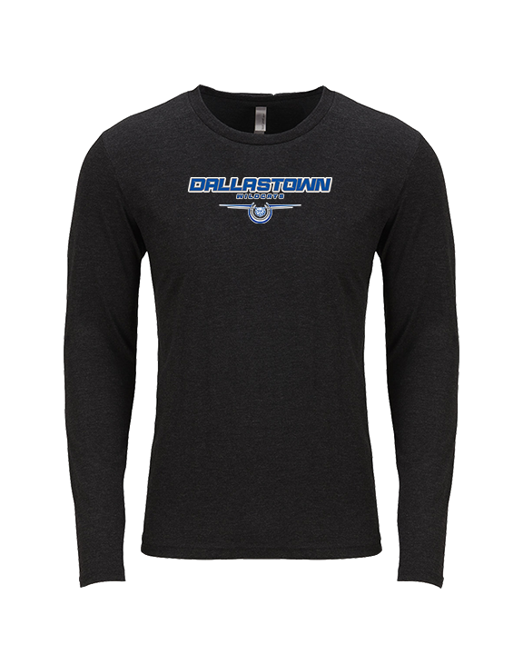 Dallastown HS Football Design - Tri-Blend Long Sleeve