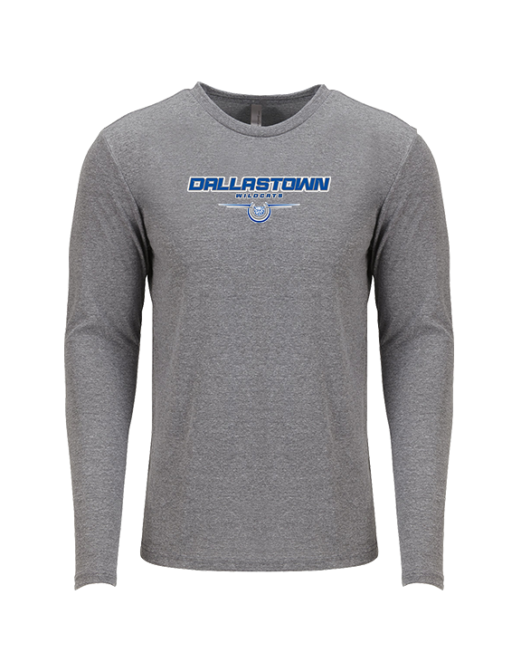 Dallastown HS Football Design - Tri-Blend Long Sleeve