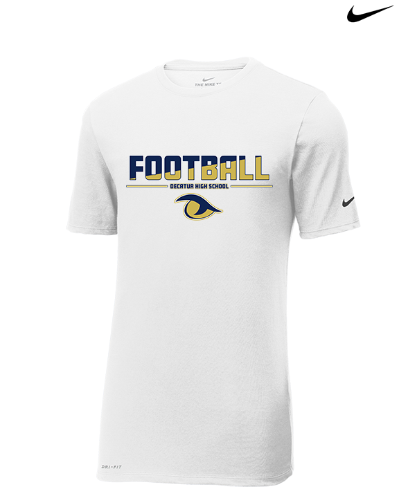 Decatur HS Football Cut - Mens Nike Cotton Poly Tee