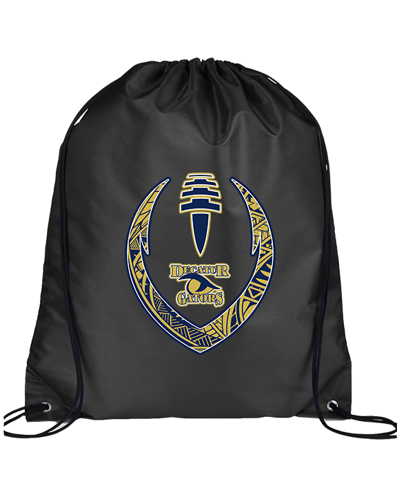 Decatur HS Football Full Football - Drawstring Bag