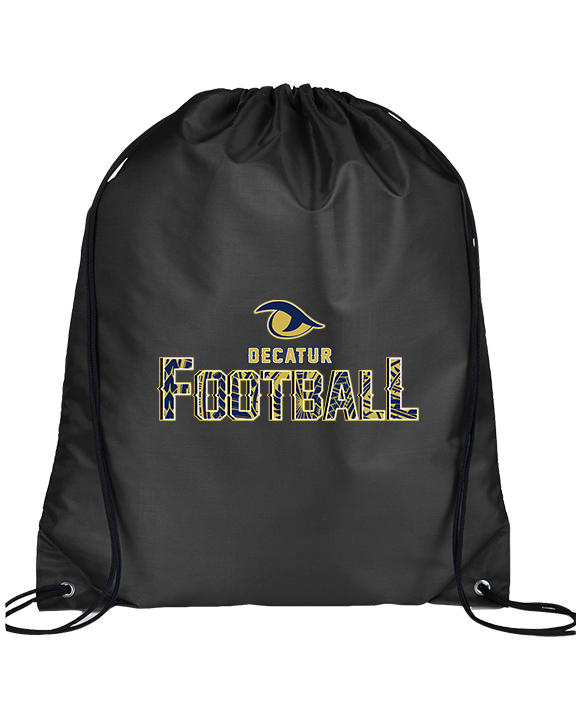 Decatur HS Football Splatter - Drawstring Bag