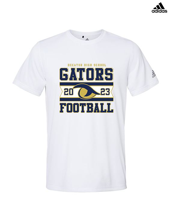 Decatur HS Football Stamp - Mens Adidas Performance Shirt