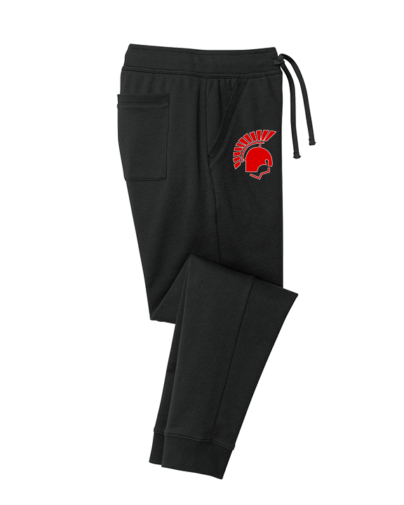 Deerfield HS Track & Field Logo Helmet - Cotton Joggers