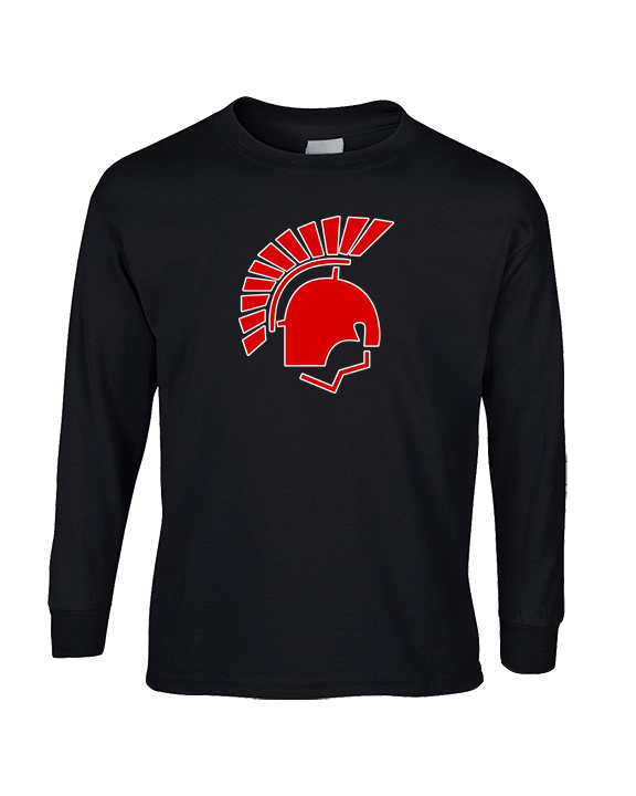 Deerfield HS Track & Field Logo Helmet - Cotton Longsleeve