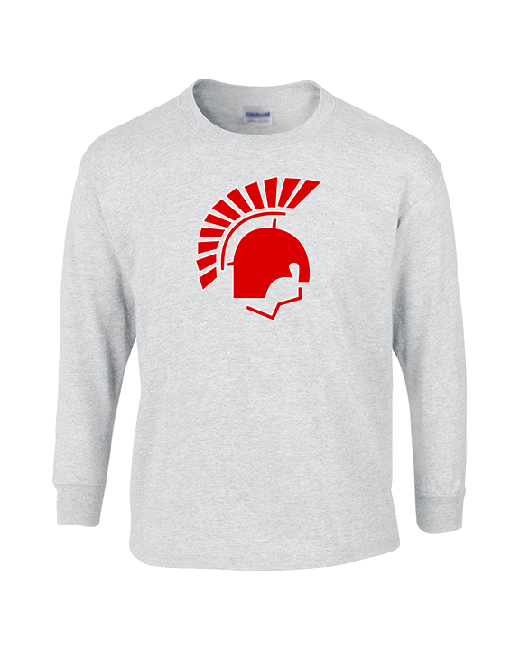 Deerfield HS Track & Field Logo Helmet - Cotton Longsleeve