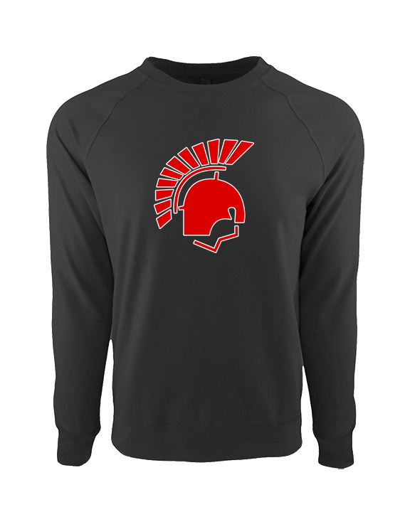 Deerfield HS Track & Field Logo Helmet - Crewneck Sweatshirt