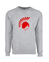 Deerfield HS Track & Field Logo Helmet - Crewneck Sweatshirt