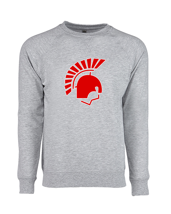Deerfield HS Track & Field Logo Helmet - Crewneck Sweatshirt