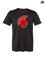 Deerfield HS Track & Field Logo Helmet - Mens Adidas Performance Shirt
