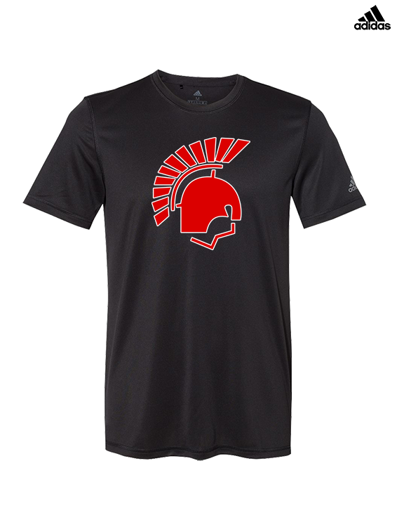 Deerfield HS Track & Field Logo Helmet - Mens Adidas Performance Shirt