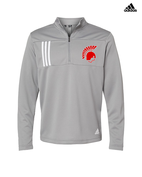 Deerfield HS Track & Field Logo Helmet - Mens Adidas Quarter Zip