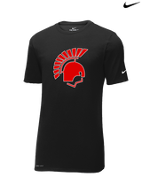 Deerfield HS Track & Field Logo Helmet - Mens Nike Cotton Poly Tee