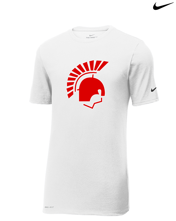 Deerfield HS Track & Field Logo Helmet - Mens Nike Cotton Poly Tee