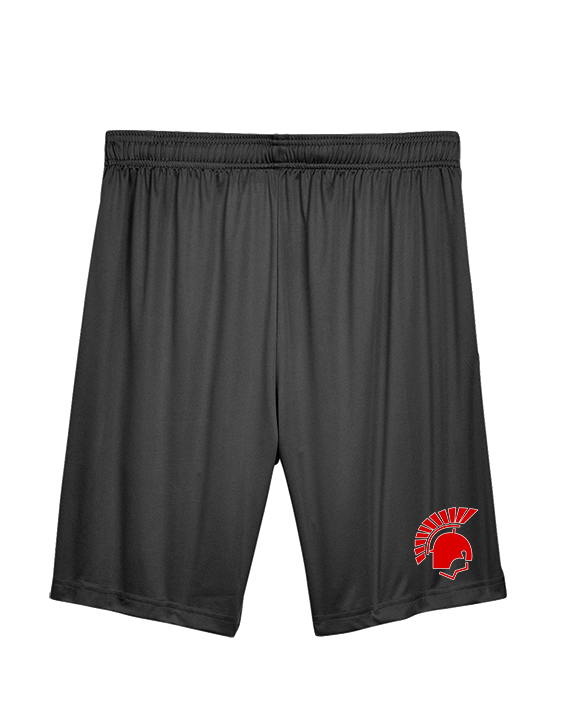 Deerfield HS Track & Field Logo Helmet - Mens Training Shorts with Pockets